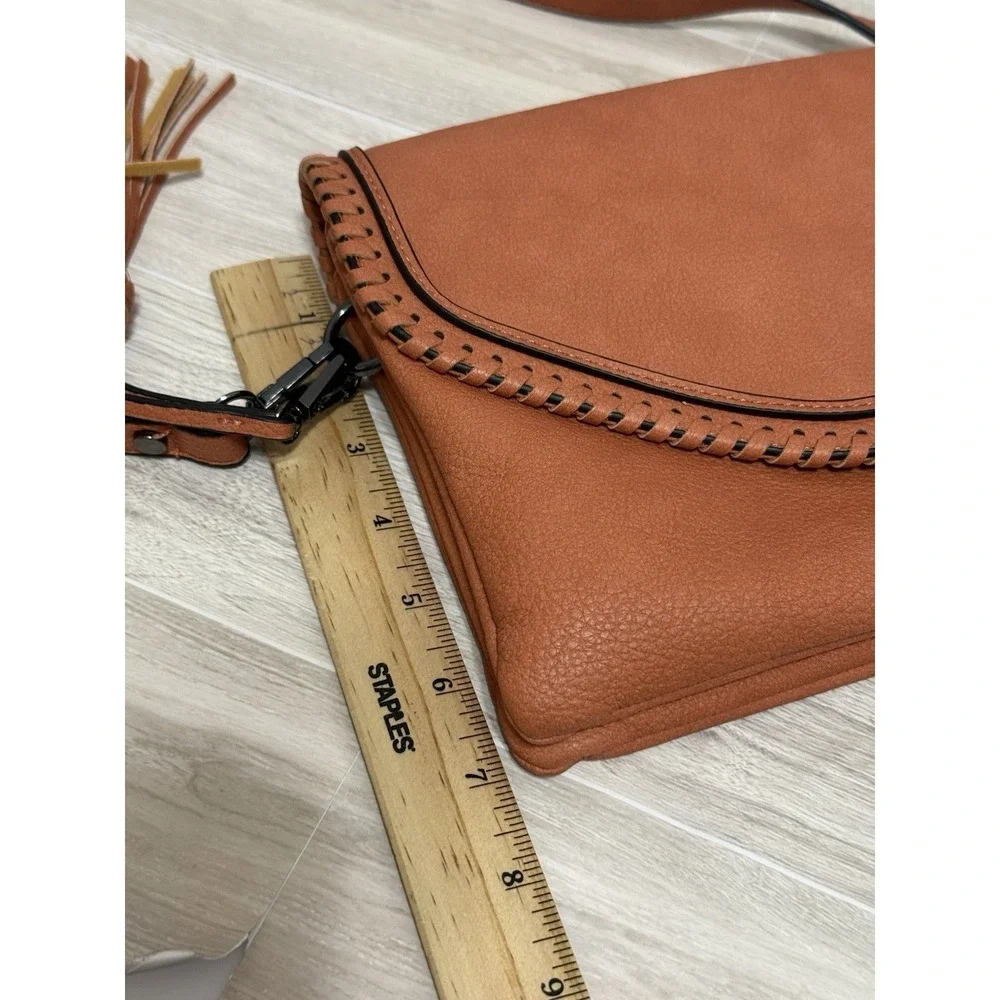 Jen & Co Sloane‎ Flapover Crossbody with Tassel